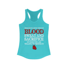 Load image into Gallery viewer, Blood Sweat And Sacrifice Women's Ideal Racerback Tank