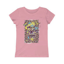 Load image into Gallery viewer, Mark Skull Halloween Girls Princess Tee