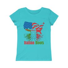 Load image into Gallery viewer, Italian Roots Girls Princess Tee