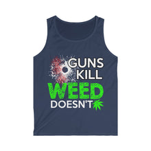 Load image into Gallery viewer, Guns Kill Weed Doesn't Men's Softstyle Tank Top