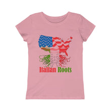 Load image into Gallery viewer, Italian Roots Girls Princess Tee