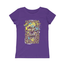 Load image into Gallery viewer, Mark Skull Halloween Girls Princess Tee