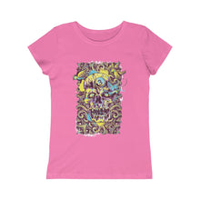 Load image into Gallery viewer, Mark Skull Halloween Girls Princess Tee