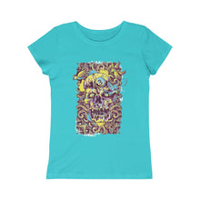 Load image into Gallery viewer, Mark Skull Halloween Girls Princess Tee