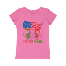 Load image into Gallery viewer, Italian Roots Girls Princess Tee