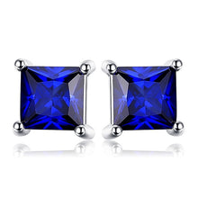 Load image into Gallery viewer, Amethyst Citrine Garnet Peridot Topaz Ruby Emerald Sapphire Stud Earrings Gemstones 925 Sterling Silver Earrings For Women 2021