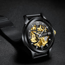 Load image into Gallery viewer, 2020 Brand FNGEEN Mechanical Watches Men Skeleton Mesh Clock Automatic Watch Men Relogio Masculino Gold Wrist watch for Men Male