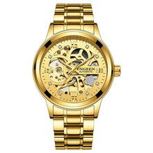Load image into Gallery viewer, 2020 Brand FNGEEN Mechanical Watches Men Skeleton Mesh Clock Automatic Watch Men Relogio Masculino Gold Wrist watch for Men Male