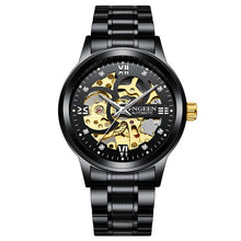 Load image into Gallery viewer, 2020 Brand FNGEEN Mechanical Watches Men Skeleton Mesh Clock Automatic Watch Men Relogio Masculino Gold Wrist watch for Men Male