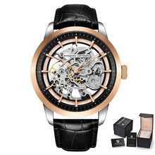Load image into Gallery viewer, 2020 PAGANI DESIGN Brand Fashion Leather Gold Watch Men Automatic Mechanical Skeleton Waterproof Watches Relogio Masculino Box