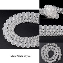 Load image into Gallery viewer, Natural Gem Beads Rose Pink Quartz Lapis Lazuli Lava Stone Round Beads For Jewelry Making Bracelets Diy Needlework Accessories
