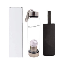 Load image into Gallery viewer, Drop Shipping Natural Crystal Water Bottle Stone ball Healing Crystal ball Elixir Quartz Crystal Energy Drinkware cup for gift