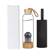 Load image into Gallery viewer, Drop Shipping Natural Crystal Water Bottle Stone ball Healing Crystal ball Elixir Quartz Crystal Energy Drinkware cup for gift