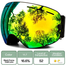 Load image into Gallery viewer, Ski Goggles,Winter Snow Sports Goggles with Anti-fog UV Protection for Men Women Youth Interchangeable Lens - Premium Goggles