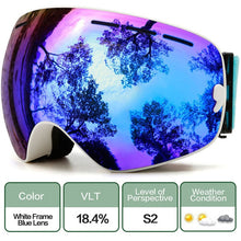 Load image into Gallery viewer, Ski Goggles,Winter Snow Sports Goggles with Anti-fog UV Protection for Men Women Youth Interchangeable Lens - Premium Goggles