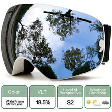 Load image into Gallery viewer, Ski Goggles,Winter Snow Sports Goggles with Anti-fog UV Protection for Men Women Youth Interchangeable Lens - Premium Goggles