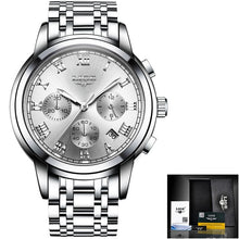 Load image into Gallery viewer, Reloj Hombre LIGE All Gold Watches Mens 2020 Luxury Fashion Quartz Wristwatch Analog Chronograph Men Watch Waterproof Clock+Box