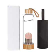 Load image into Gallery viewer, Drop Shipping Natural Crystal Water Bottle Stone ball Healing Crystal ball Elixir Quartz Crystal Energy Drinkware for gift
