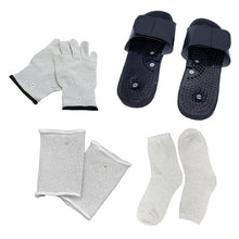 Load image into Gallery viewer, Electric Tens/EMS Muscle Stimulator Conductive Silver Fiber Gloves Slippers Wrist Socks Acupuncture Massage Therapy Accessories