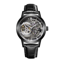 Load image into Gallery viewer, OBLVLO Casual Watches Mens Skeleton Dial Calfskin Leather Band Rose Gold Watches Automatic Watches for Men Montre Homme VM 1