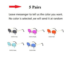Load image into Gallery viewer, Wholesale Chic Rimless Candy Color Crystal Tears Sunglasses For Women New Luxury Rhinestone Tassel Party Shades In Bulk