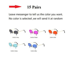 Load image into Gallery viewer, Wholesale Chic Rimless Candy Color Crystal Tears Sunglasses For Women New Luxury Rhinestone Tassel Party Shades In Bulk