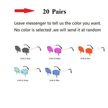Load image into Gallery viewer, Wholesale Chic Rimless Candy Color Crystal Tears Sunglasses For Women New Luxury Rhinestone Tassel Party Shades In Bulk