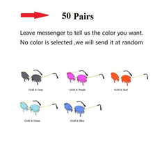 Load image into Gallery viewer, Wholesale Chic Rimless Candy Color Crystal Tears Sunglasses For Women New Luxury Rhinestone Tassel Party Shades In Bulk