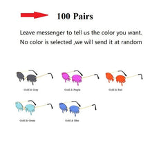 Load image into Gallery viewer, Wholesale Chic Rimless Candy Color Crystal Tears Sunglasses For Women New Luxury Rhinestone Tassel Party Shades In Bulk