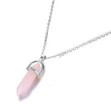 Load image into Gallery viewer, IPARAM Fashion Trend Crystals Necklace Bohemian Hexagon Opal Pendant Necklace Female Hexagon Crystal Necklace Gift 2020 NEW