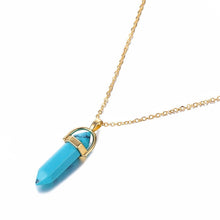 Load image into Gallery viewer, IPARAM Fashion Trend Crystals Necklace Bohemian Hexagon Opal Pendant Necklace Female Hexagon Crystal Necklace Gift 2020 NEW
