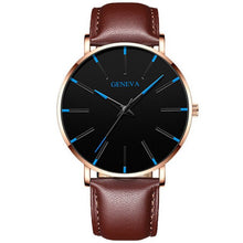 Load image into Gallery viewer, Luxury Minimalist Men's Fashion Ultra Thin Watches Simple Men Business Stainless Steel Mesh Belt Quartz Watch Relogio Masculino