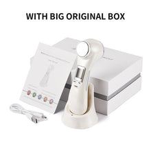 Load image into Gallery viewer, 6 in 1 Face Photon RF Radio Frequency EMS Mesotherapy Led Light Therapy Microcurrent Ultrasonic Vibration Face Lifting Massager