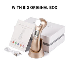 Load image into Gallery viewer, 6 in 1 Face Photon RF Radio Frequency EMS Mesotherapy Led Light Therapy Microcurrent Ultrasonic Vibration Face Lifting Massager