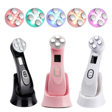 Load image into Gallery viewer, 5in1 RF EMS Radio Mesotherapy Electroporation Face Massager Radio Frequency LED Photon Face Skin Rejuvenation Remover Wrinkle
