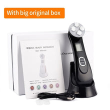 Load image into Gallery viewer, 5in1 RF EMS Radio Mesotherapy Electroporation Face Massager Radio Frequency LED Photon Face Skin Rejuvenation Remover Wrinkle