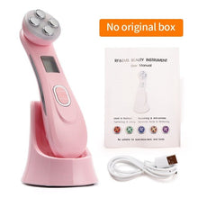 Load image into Gallery viewer, 5in1 RF EMS Radio Mesotherapy Electroporation Face Massager Radio Frequency LED Photon Face Skin Rejuvenation Remover Wrinkle