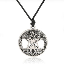 Load image into Gallery viewer, Dawapara Triple Moon Goddess Wicca Pentagram Magic supernatural Amulet Necklace Women tree of life moon necklaces pendants
