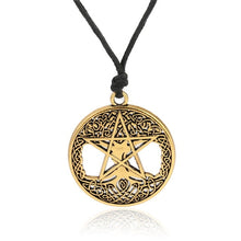 Load image into Gallery viewer, Dawapara Triple Moon Goddess Wicca Pentagram Magic supernatural Amulet Necklace Women tree of life moon necklaces pendants