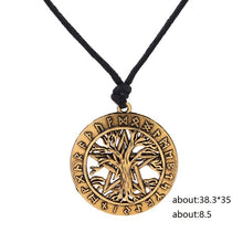 Load image into Gallery viewer, Dawapara Triple Moon Goddess Wicca Pentagram Magic supernatural Amulet Necklace Women tree of life moon necklaces pendants