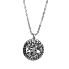 Load image into Gallery viewer, Dawapara Triple Moon Goddess Wicca Pentagram Magic supernatural Amulet Necklace Women tree of life moon necklaces pendants
