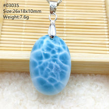 Load image into Gallery viewer, Top Quality Natural Blue Larimar Gemstone Women Man Pendant Heart Water Drop Oval Love Oval Dominica Lucky Gift Necklace AAAAAA