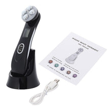 Load image into Gallery viewer, EMS Mesotherapy RF Radio Frequency Beauty Device+Lift Tighten Skin Rejuvenation Cream Electroporation LED Photon Face Instrument