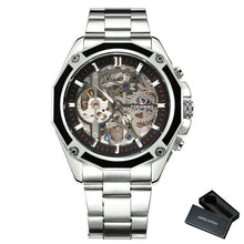 Load image into Gallery viewer, FORSINING Gold Watch Men Luxury Mechanical Watches Mens Skeleton Wristwatch Dropshipping 2020 Best Selling Products часы мужские