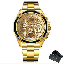 Load image into Gallery viewer, FORSINING Gold Watch Men Luxury Mechanical Watches Mens Skeleton Wristwatch Dropshipping 2020 Best Selling Products часы мужские
