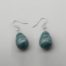 Load image into Gallery viewer, Water Drop Natural Stone Dangle Earring for Women Tiger Eye Clear Quartz Lapis Opal Obsidian Drop Cone Bead Hook Earrings