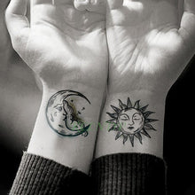 Load image into Gallery viewer, Waterproof Temporary Tattoo Sticker Sun Moon Fake Tatto Flash Tatoo Tatouage hand foot arm For Men Women girl