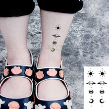 Load image into Gallery viewer, Waterproof Temporary Tattoo Sticker Sun Moon Fake Tatto Flash Tatoo Tatouage hand foot arm For Men Women girl