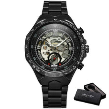 Load image into Gallery viewer, Skeleton Watch For Men Automatic Watches Mens 2020 Top Luxury Brand Gold Watch Stainless Steel Big Dial Relogio Dropshipping Hot