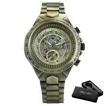 Load image into Gallery viewer, Skeleton Watch For Men Automatic Watches Mens 2020 Top Luxury Brand Gold Watch Stainless Steel Big Dial Relogio Dropshipping Hot
